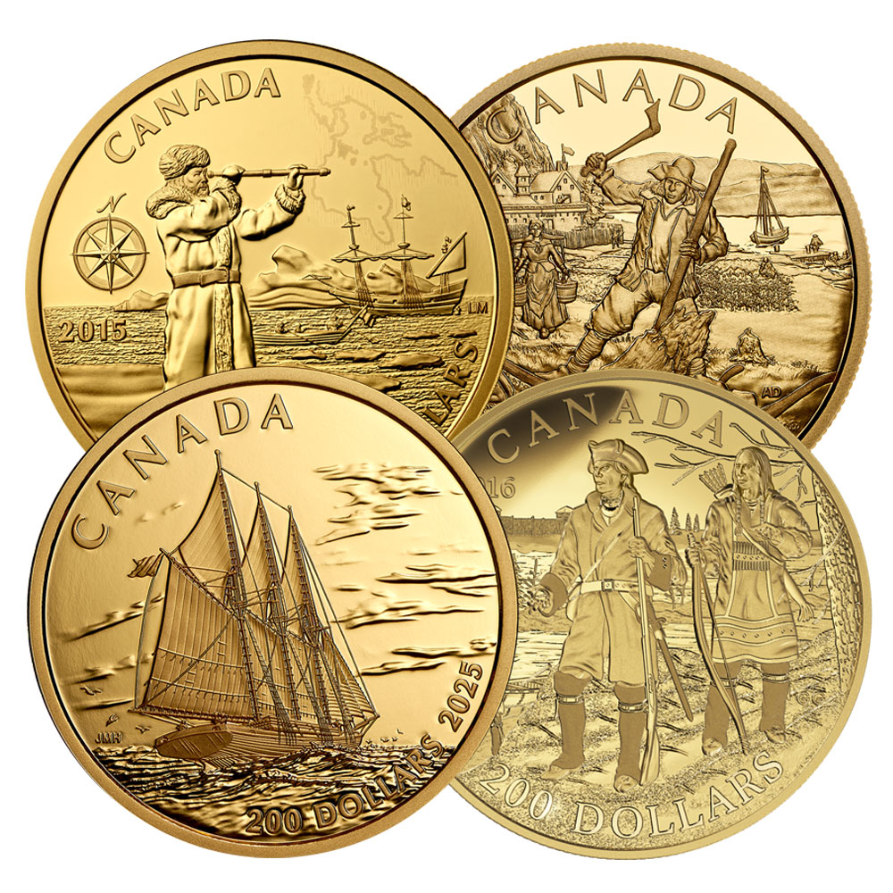 $200 Canadian Gold Commemorative Coin (Random Year, Varied Design)