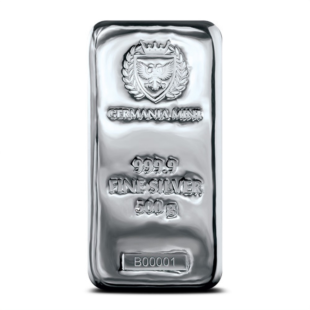 500 Gram Germania Mint Cast Silver Bar l JM Bullion™