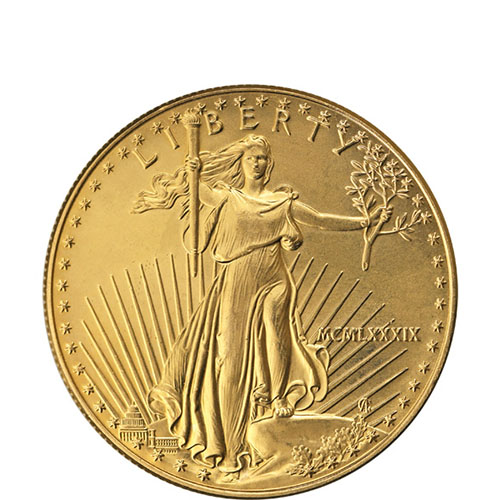 1989 1/2 oz American Gold Eagle Coin