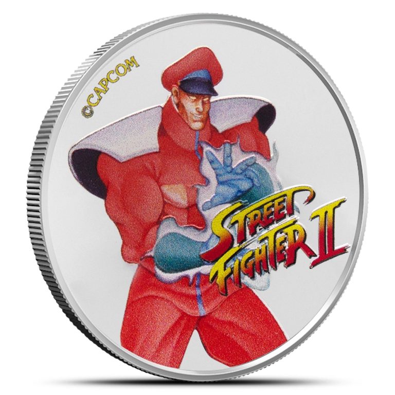 2021 1 oz Colorized Fiji Street Fighter II M Bison Silver Coin (BU)