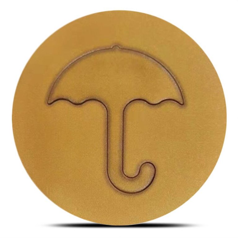 2022 2 oz Colorized Niue Silver Dalgona Honeycomb Umbrella Shaped Coin