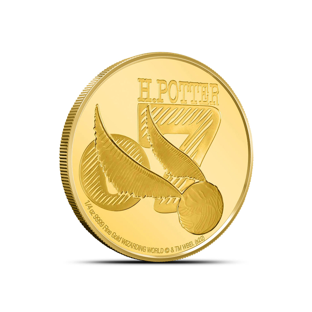 2022 1/4 oz Proof Niue Gold Harry Potter Classic Golden Snitch Coin (Box + CoA)