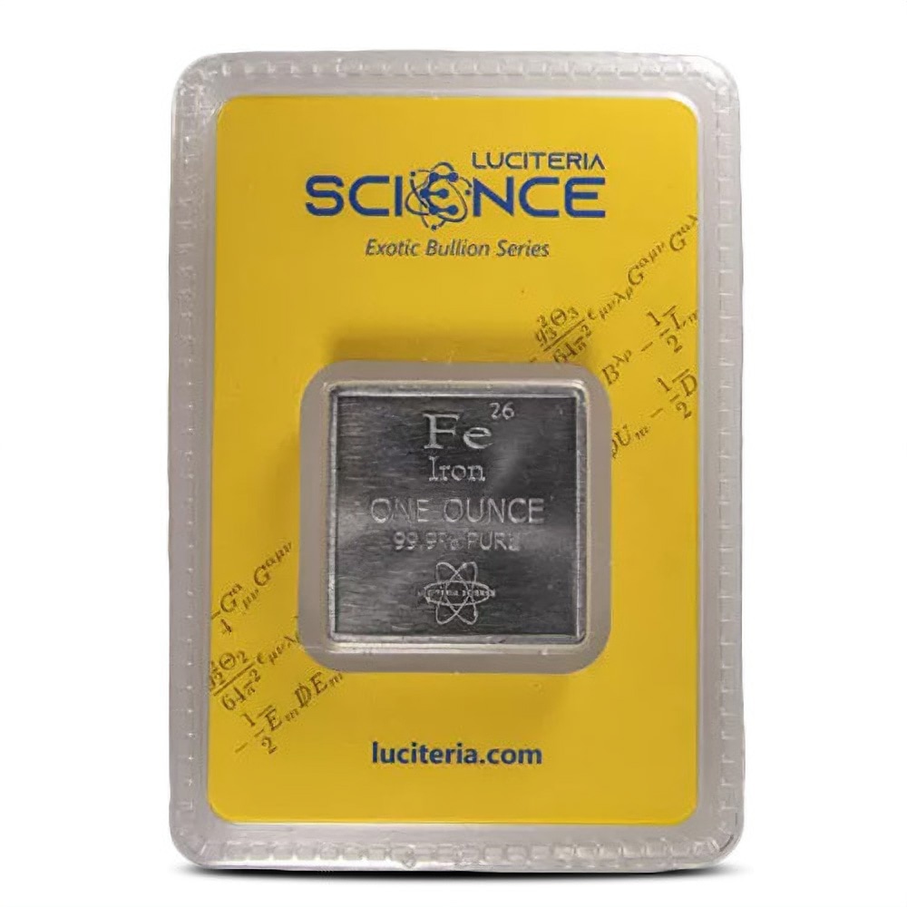 1 oz Luciteria Science Iron Square Bar (New)