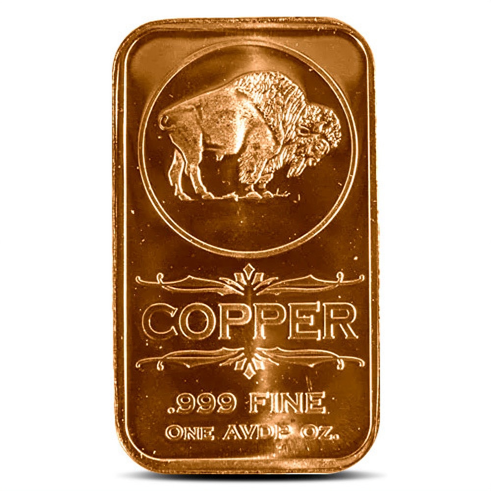 1 oz Bison Copper Bar l JM Bullion™