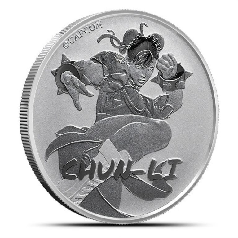 2022 1 oz Tuvalu Silver Street Fighter Chun Li Coin (BU)