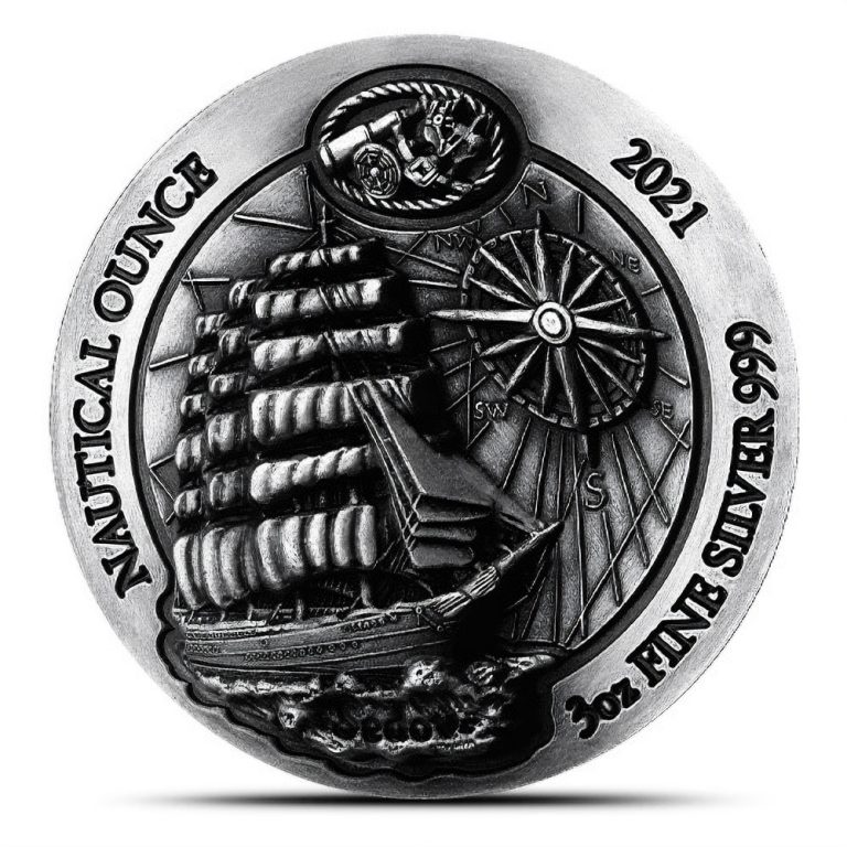2021 3 oz Antique Rwandan Silver Sedov Nautical Ounce Coin (Capsule + CoA)