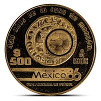 500 Peso Mexican Gold Coin (Random Year, Varied Condition)