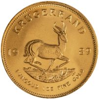 1989 1 oz South African Gold Krugerrand Coin
