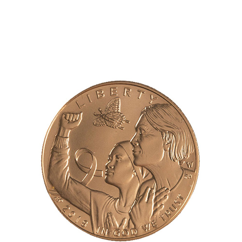 2018 US Mint $5 Breast Cancer Awareness Commemorative Gold Coin