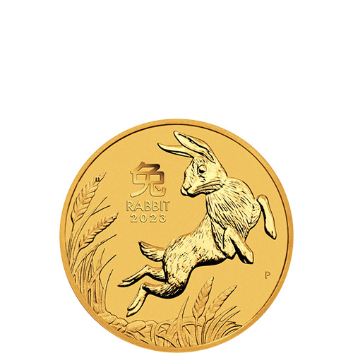 2023 1/4 oz Australian Gold Lunar Rabbit Coin (BU)