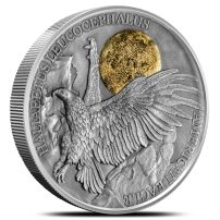 2022 2 oz Antique Ghana Silver American Eagle Coin