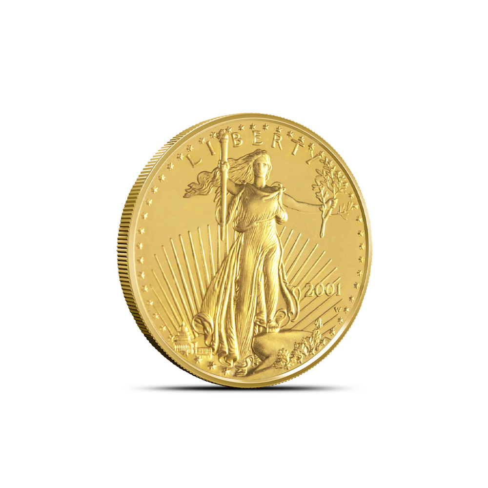 2001-W 1/10 oz Proof American Gold Eagle Coin (Box + CoA)