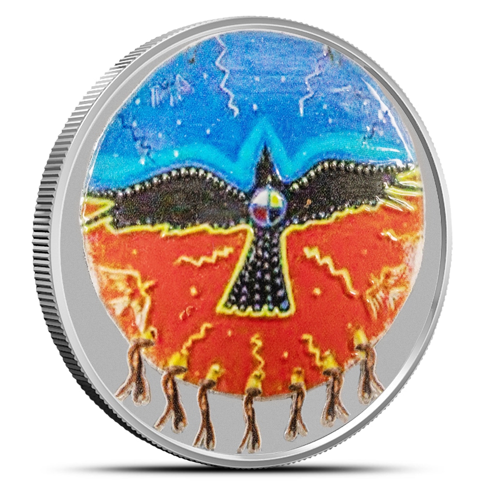 2022 1 oz Proof Eskimo Harpoon Curved Silver Coin (Box + CoA)