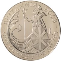 2008 1 oz British Silver Britannia Coin