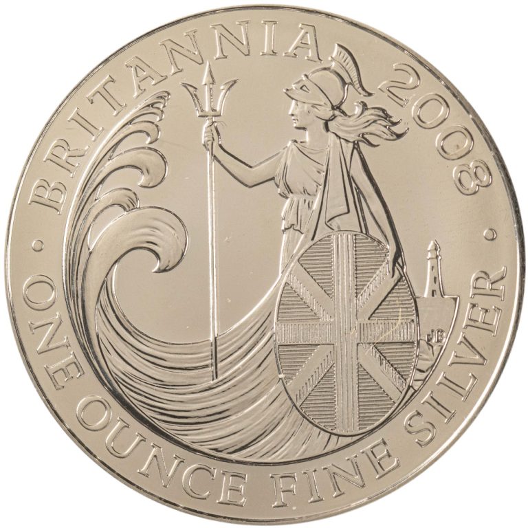 2008 1 oz British Silver Britannia Coin
