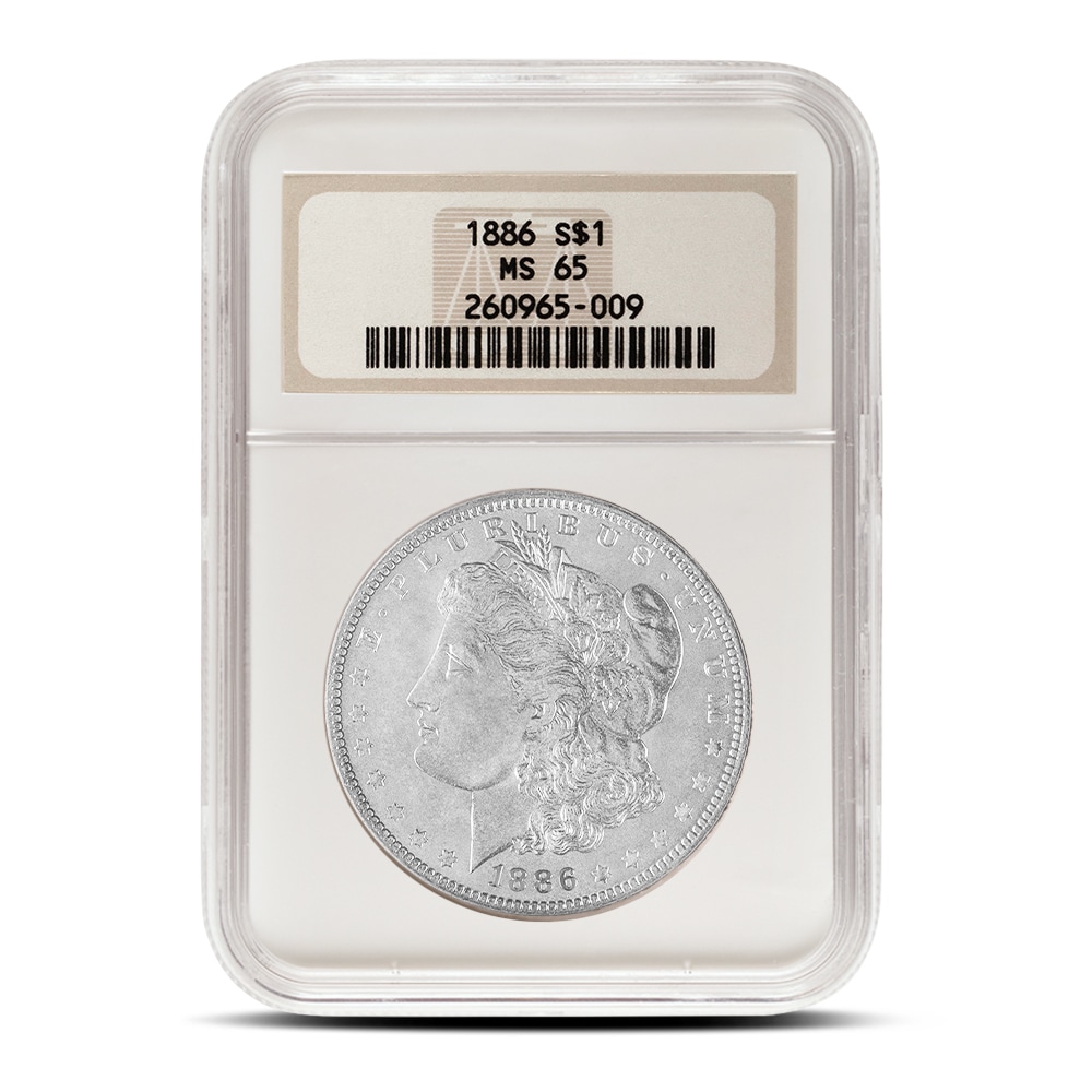 Morgan Silver Dollar Coin NGC MS65 (Old Fatty Holder) l JM Bullion™