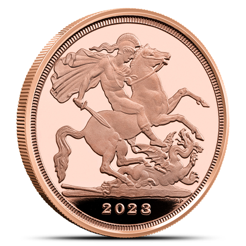 2023 Proof Great Britain Gold Coronation of King Charles III Quarter Sovereign