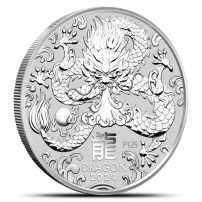 純銀1オンス ASAHI　龍年 Lunar Dragon 1 oz Silver Bar | Asahi Refining - Asahi Refining
