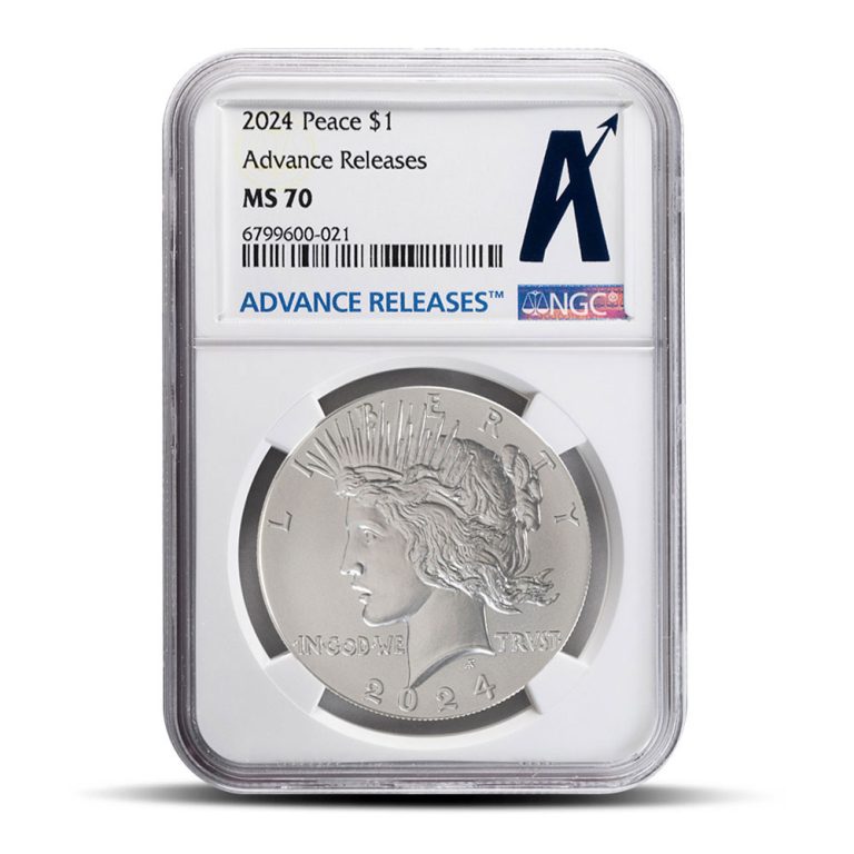 2024 Peace Silver Dollar Coin NGC MS70 AR
