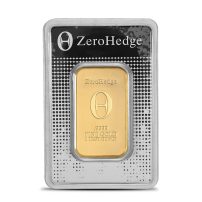 1 oz ZeroHedge Gold Bar (New w/ Assay)