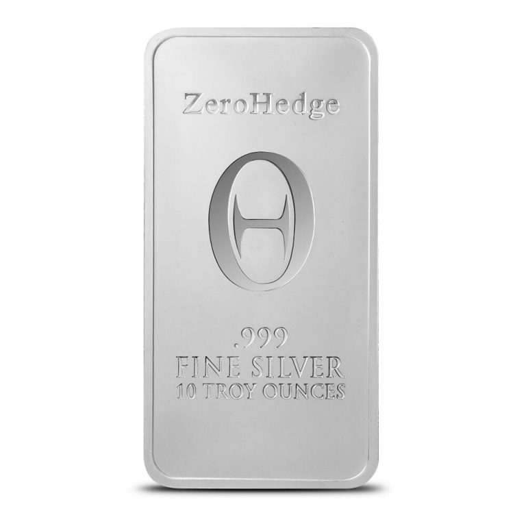 10 oz ZeroHedge Silver Bar (New)