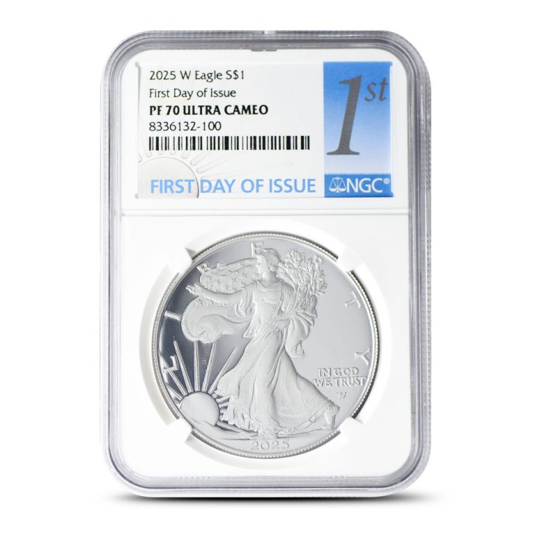 2025-W 1 oz Proof American Silver Eagle Coin NGC PF70 UCAM FDOI