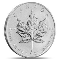 2010 1 oz Canadian Silver Maple Leaf Coin (BU)