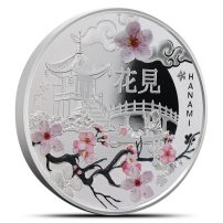 2025 17.5 Gram Proof Colorized Niue Silver Timeless Beauty of Cherry Blossoms Hanami Coin (Box + CoA)