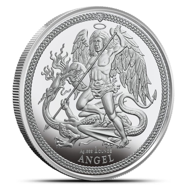 2025 1 oz Isle of Man Silver Angel Coin (BU)