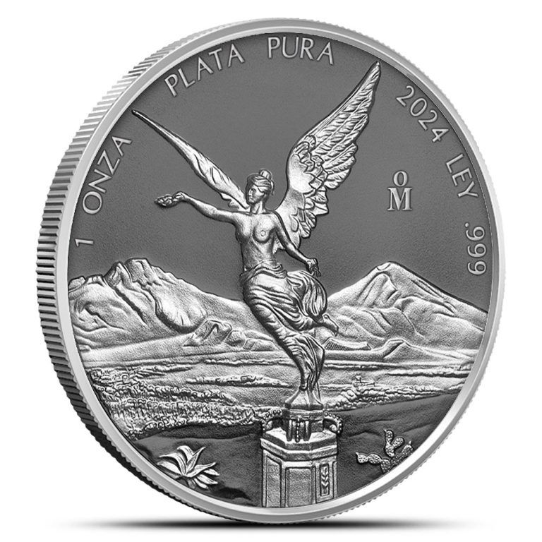 2024 1 oz Silver Ring Mexican Silver Libertad Coin (Ruthenium, In Capsule)