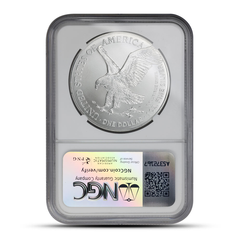 2025 (P) 1 oz Eagle Privy American Silver Eagle Coin NGC