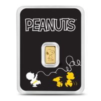 1/2 Gram Peanuts 75th Anniversary Gold Bar (New w/ Assay)