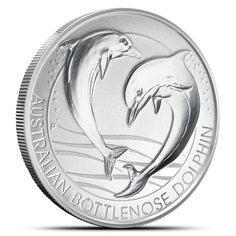 2019 1.5 oz Australian Bottlenose Dolphin Silver Coin (BU)