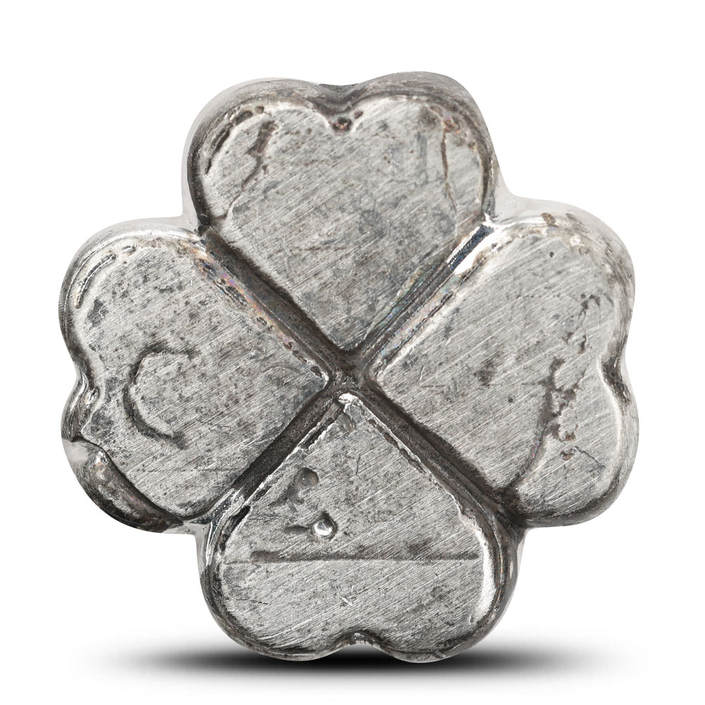 1 oz MK Barz Four Leaf Clover Shaped Silver Bar (New) l JM Bullion™