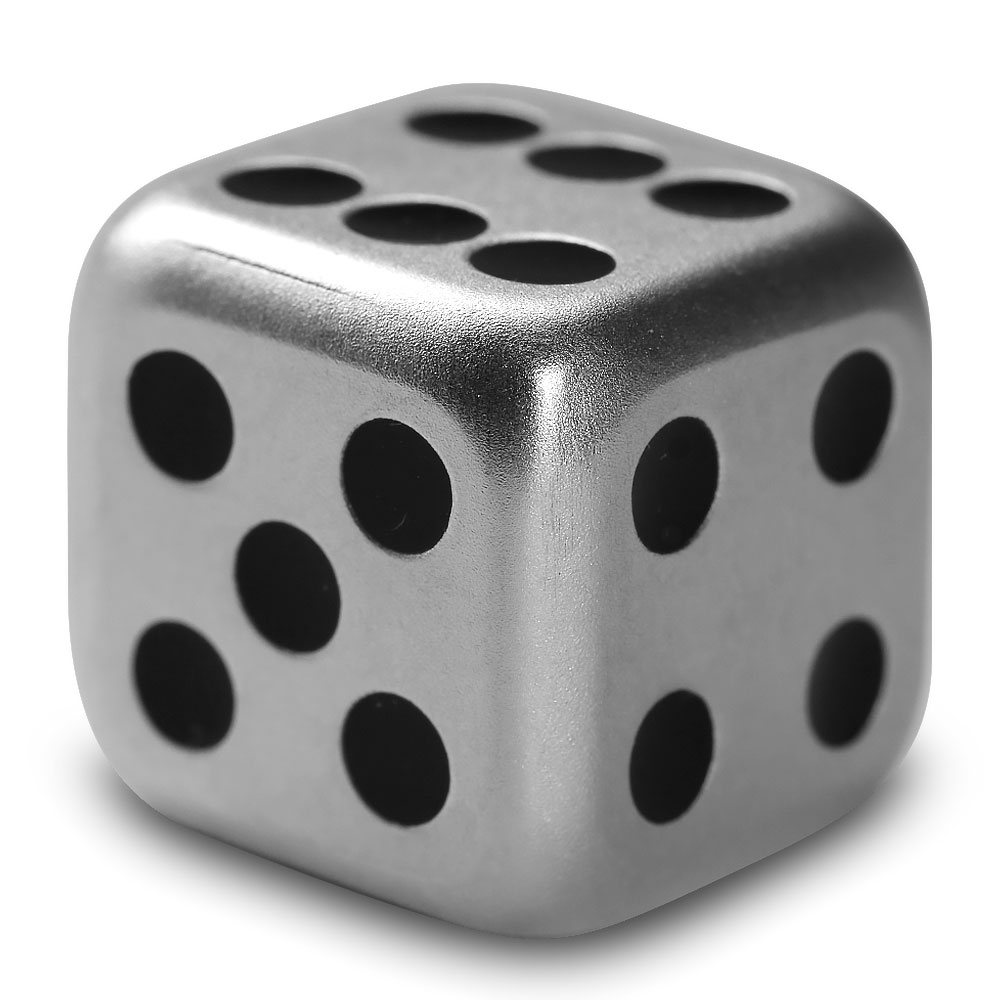 1 oz Engravable Silver Dice (New w/Gift Box) l JM Bullion™