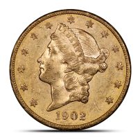1902-S Pre-33 $20 Liberty Gold Double Eagle Coin (XF)
