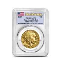 2025 1 oz American Gold Buffalo Coin PCGS MS70 FS