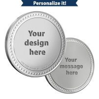 1 oz Design Your Own Engravable Silver Round (New w/ Capsule)