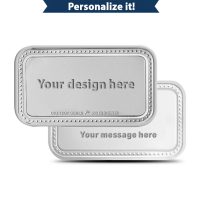 1 oz Design Your Own Engravable Silver Bar (New w/ Capsule)