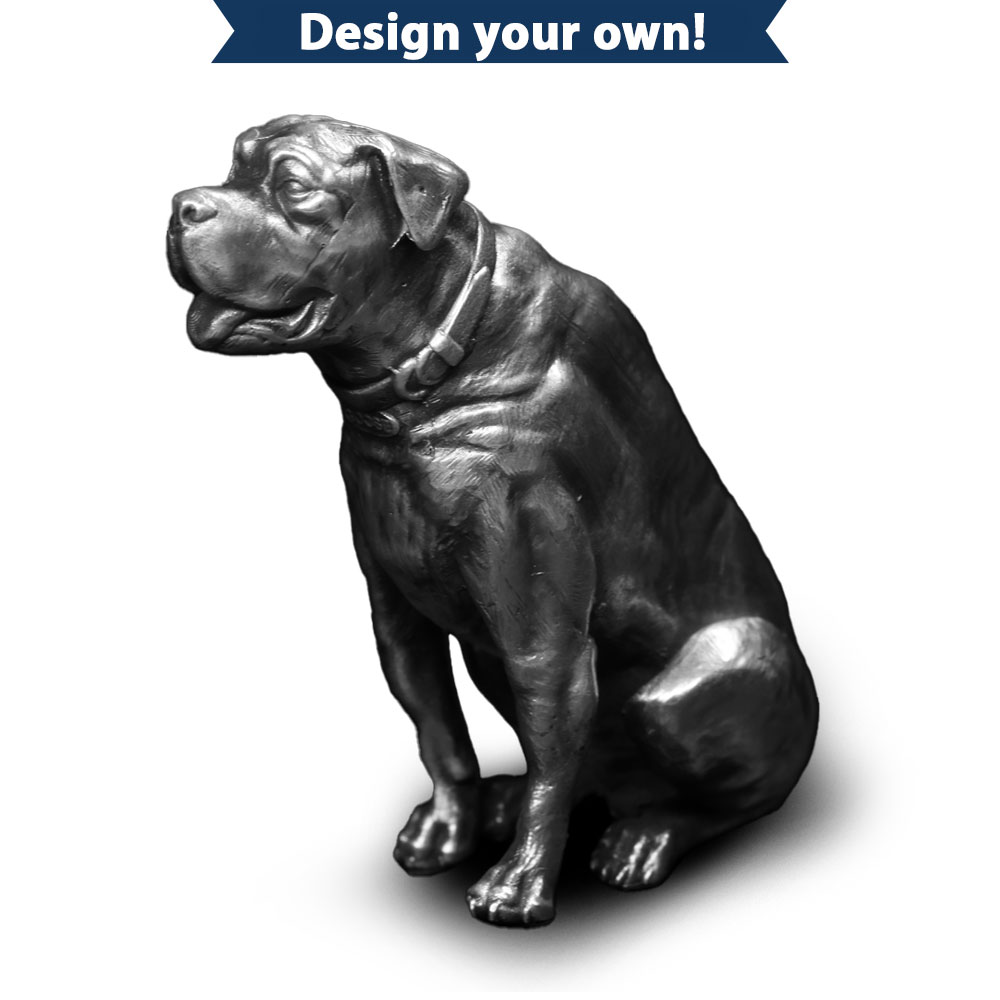 5 oz Antique Finish Custom Silver Statue (New w/ CoA)