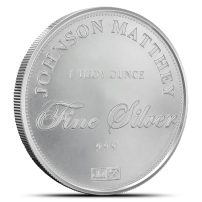 1 oz Johnson Matthey Silver Round (New)