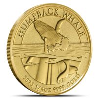 2023 1/4 oz Australian Gold Humpback Whale Coin