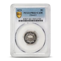 1873 Proof Shield Nickel PCGS PR66+ CAM (Closed 3)