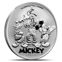 2025 1 oz Colorized Niue Silver Mickey and Friends Coin (Proof-Like)