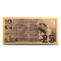 25 Milligram Aurum Natural Treasures Prairie Dog Gold Note (Random Year)