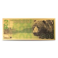 500 Milligram Aurum Natural Treasures Brown Bear Gold Note (Random Year)