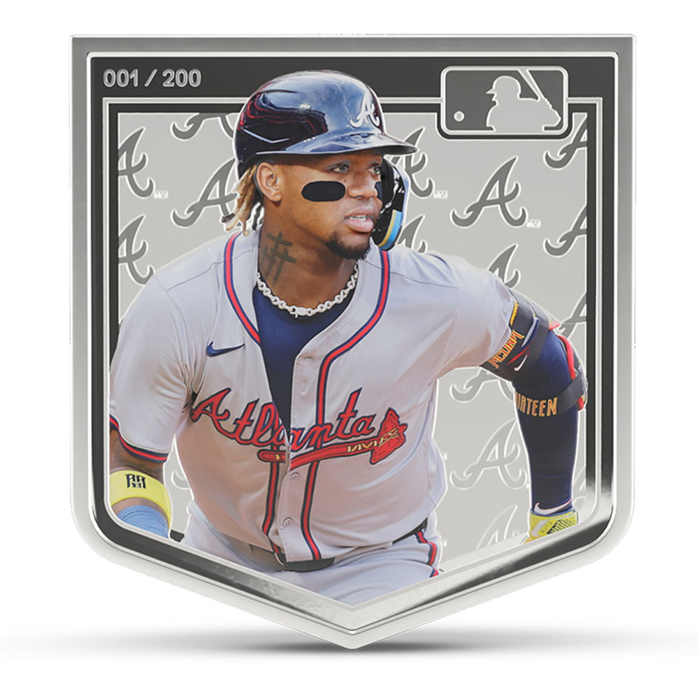 ronald acuna jr 3枚セット 2025 3 oz Proof Colorized Niue Silver Major League Baseball
