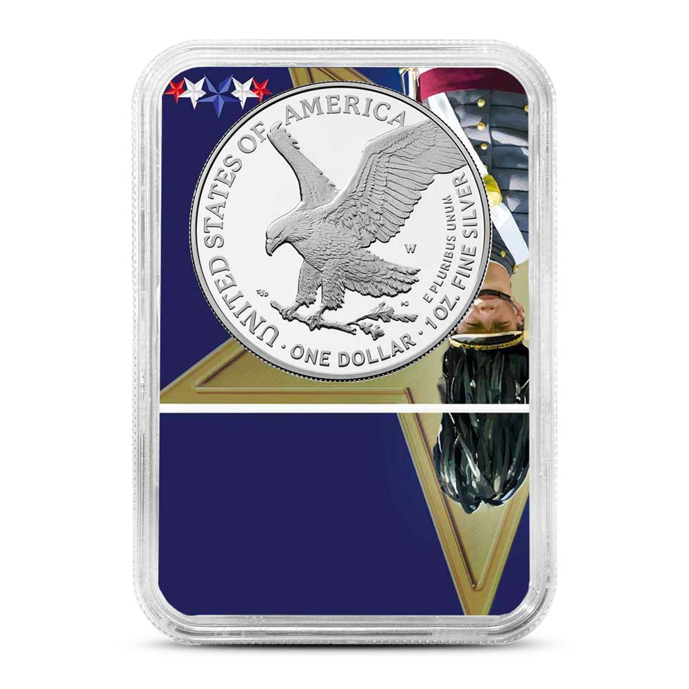 2025-W 1 oz Proof Army Privy American Silver Eagle Coin NGC