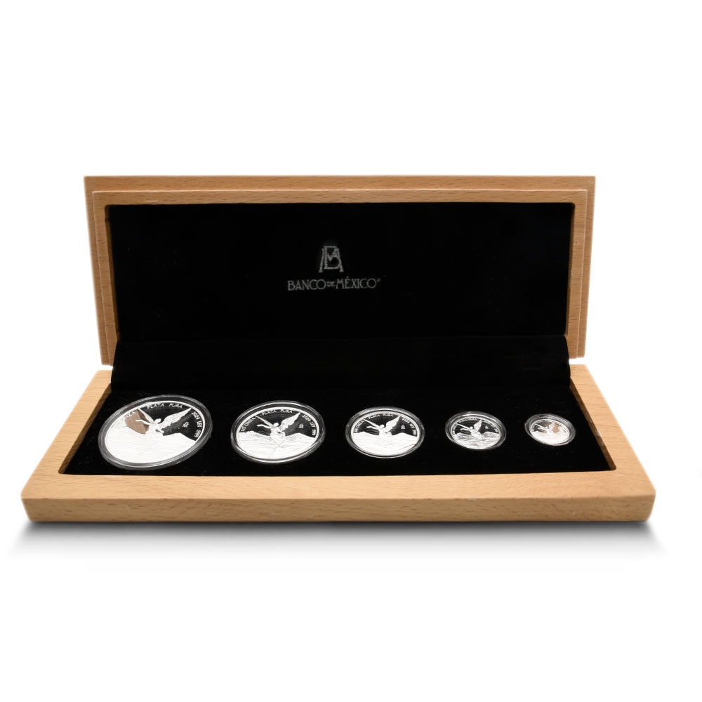 2025 Proof Mexican Silver Libertad 5-Coin Set