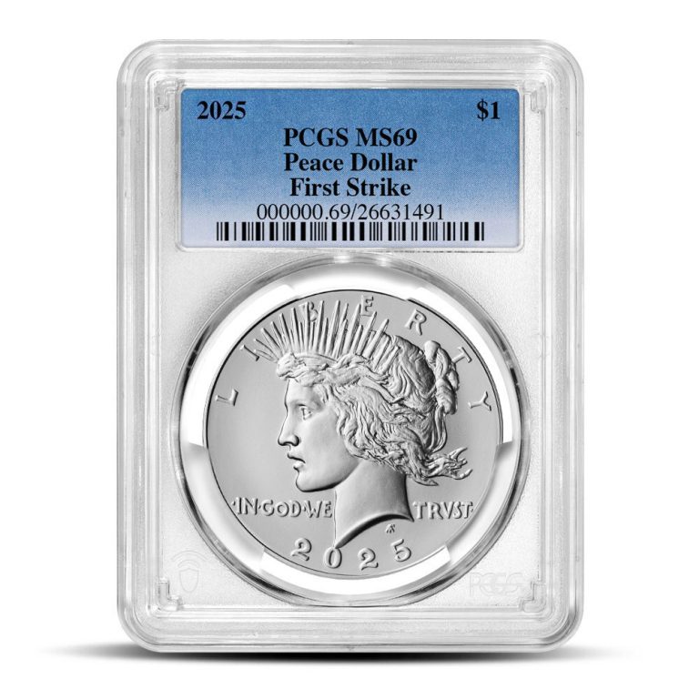 2025 Peace Silver Dollar Coin PCGS MS69 FS